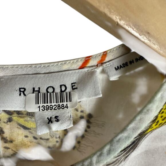 Rhode Ella Jungle Print Boho Long Sleeve A-Line Mini Dress Size XS - Picture 8 of 15